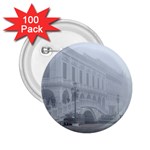 Fog Winter Scene Venice, Italy 2.25  Buttons (100 pack)  Front