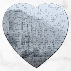 Fog Winter Scene Venice, Italy Jigsaw Puzzle (heart) by dflcprintsclothing