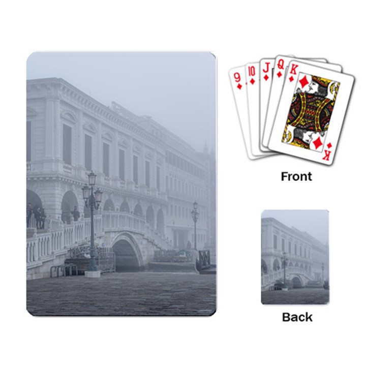 Fog Winter Scene Venice, Italy Playing Cards Single Design (Rectangle)