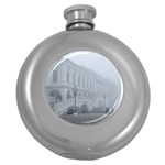 Fog Winter Scene Venice, Italy Round Hip Flask (5 oz) Front