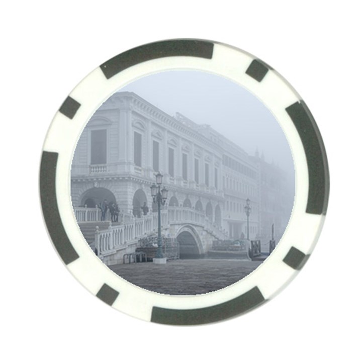 Fog Winter Scene Venice, Italy Poker Chip Card Guard (10 pack)