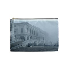 Fog Winter Scene Venice, Italy Cosmetic Bag (medium) by dflcprintsclothing