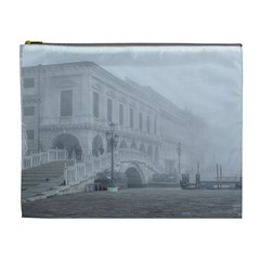 Fog Winter Scene Venice, Italy Cosmetic Bag (xl)