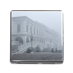 Fog Winter Scene Venice, Italy Memory Card Reader (square 5 Slot) by dflcprintsclothing