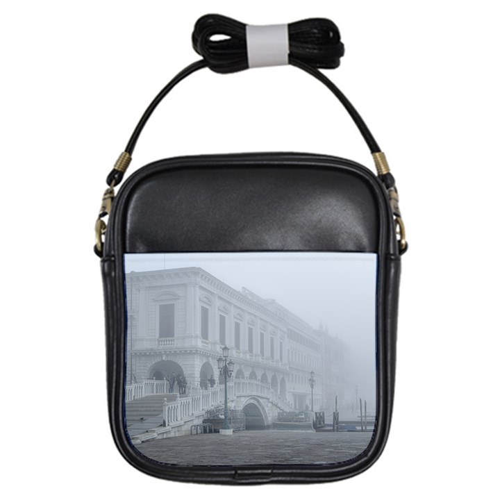 Fog Winter Scene Venice, Italy Girls Sling Bag