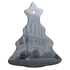 Fog Winter Scene Venice, Italy Christmas Tree Ornament (two Sides) by dflcprintsclothing