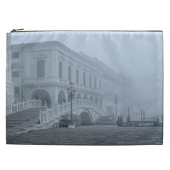 Fog Winter Scene Venice, Italy Cosmetic Bag (xxl) by dflcprintsclothing