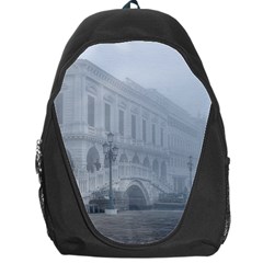 Fog Winter Scene Venice, Italy Backpack Bag by dflcprintsclothing