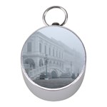 Fog Winter Scene Venice, Italy Mini Silver Compasses Front