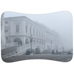 Fog Winter Scene Venice, Italy Velour Seat Head Rest Cushion by dflcprintsclothing