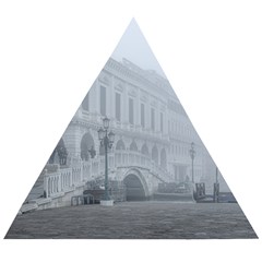 Fog Winter Scene Venice, Italy Wooden Puzzle Triangle by dflcprintsclothing