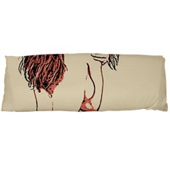 Beauty At The Beach, Hot Bikini Girl Illustration Body Pillow Case Dakimakura (two Sides) by Casemiro