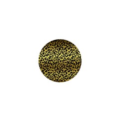 Gold and black, metallic leopard spots pattern, wild cats fur 1  Mini Magnets