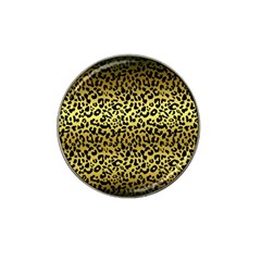 Gold And Black, Metallic Leopard Spots Pattern, Wild Cats Fur Hat Clip Ball Marker (10 Pack) by Casemiro