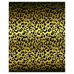 Gold And Black, Metallic Leopard Spots Pattern, Wild Cats Fur Drawstring Bag (small) by Casemiro