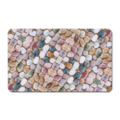 Rounded Stones Print Motif Magnet (rectangular) by dflcprintsclothing