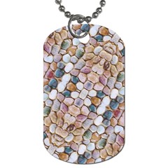 Rounded Stones Print Motif Dog Tag (one Side) by dflcprintsclothing