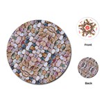 Rounded Stones Print Motif Playing Cards Single Design (Round) Front