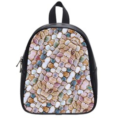 Rounded Stones Print Motif School Bag (small) by dflcprintsclothing