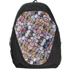 Rounded Stones Print Motif Backpack Bag