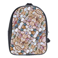 Rounded Stones Print Motif School Bag (xl) by dflcprintsclothing