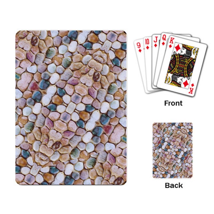 Rounded Stones Print Motif Playing Cards Single Design (Rectangle)