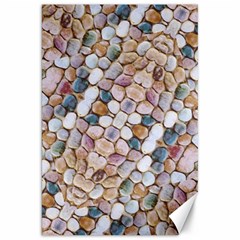 Rounded Stones Print Motif Canvas 20  X 30 