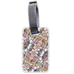 Rounded Stones Print Motif Luggage Tag (two Sides) by dflcprintsclothing