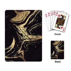 Black And Gold Marble Playing Cards Single Design (rectangle)