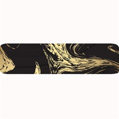 Black And Gold Marble Large Bar Mats by Dushan