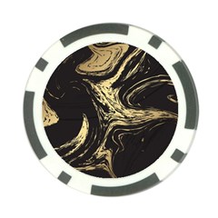 Black And Gold Marble Poker Chip Card Guard (10 Pack) by Dushan