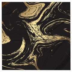 Black And Gold Marble Wooden Puzzle Square