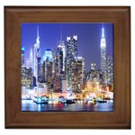 New-York CityScape  Framed Tile Front