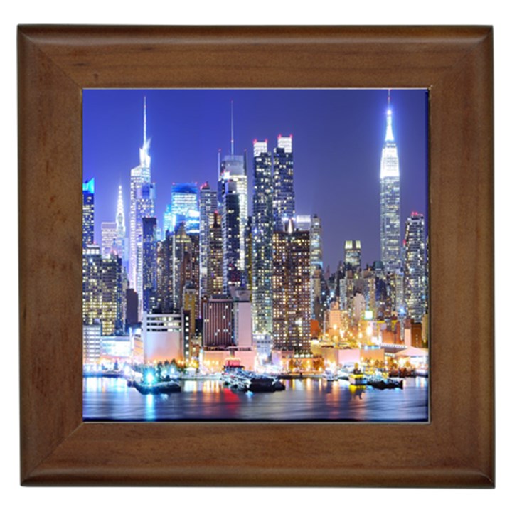 New-York CityScape  Framed Tile