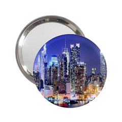 New-york Cityscape  2 25  Handbag Mirrors by Dushan