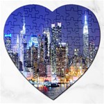 New-York CityScape  Jigsaw Puzzle (Heart) Front