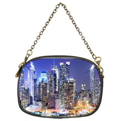 New-york Cityscape  Chain Purse (two Sides) by Dushan