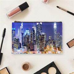 New-york Cityscape  Cosmetic Bag (medium) by Dushan