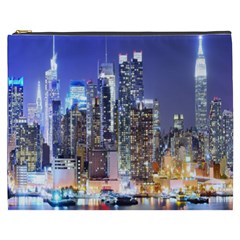 New-york Cityscape  Cosmetic Bag (xxxl) by Dushan