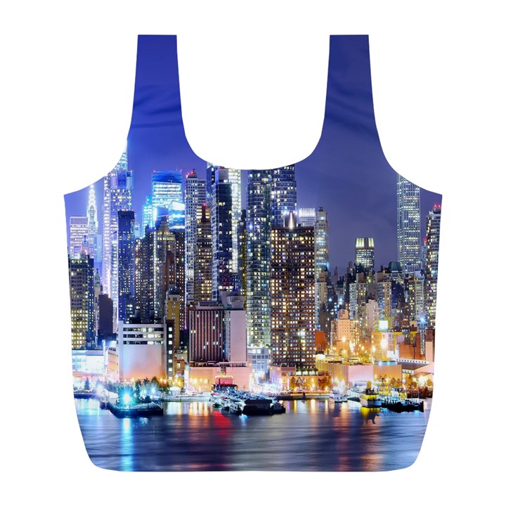 New-York CityScape  Full Print Recycle Bag (L)