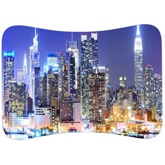 New-york Cityscape  Velour Seat Head Rest Cushion by Dushan