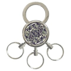 Modern Abstract Print 3-ring Key Chain by dflcprintsclothing