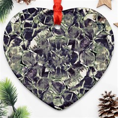 Modern Abstract Print Heart Ornament (two Sides) by dflcprintsclothing