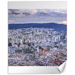 Cityscape Aerial View Quito, Ecuador Canvas 11  X 14  by dflcprintsclothing