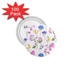 Botanical Flowers 1 75  Buttons (100 Pack)  by Dushan