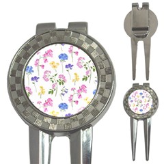 Botanical Flowers 3-in-1 Golf Divots by Dushan