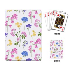 Botanical Flowers Playing Cards Single Design (rectangle)