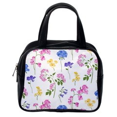 Botanical Flowers Classic Handbag (one Side) by Dushan