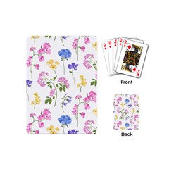 Botanical Flowers Playing Cards Single Design (mini)