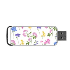 Botanical Flowers Portable Usb Flash (one Side) by Dushan